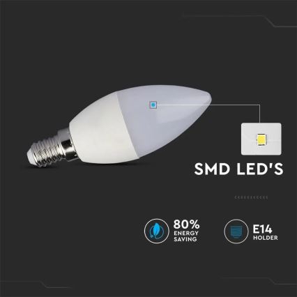 LED RGB Prigušiva žarulja E14/4,8W/230V 4000K + daljinski upravljač